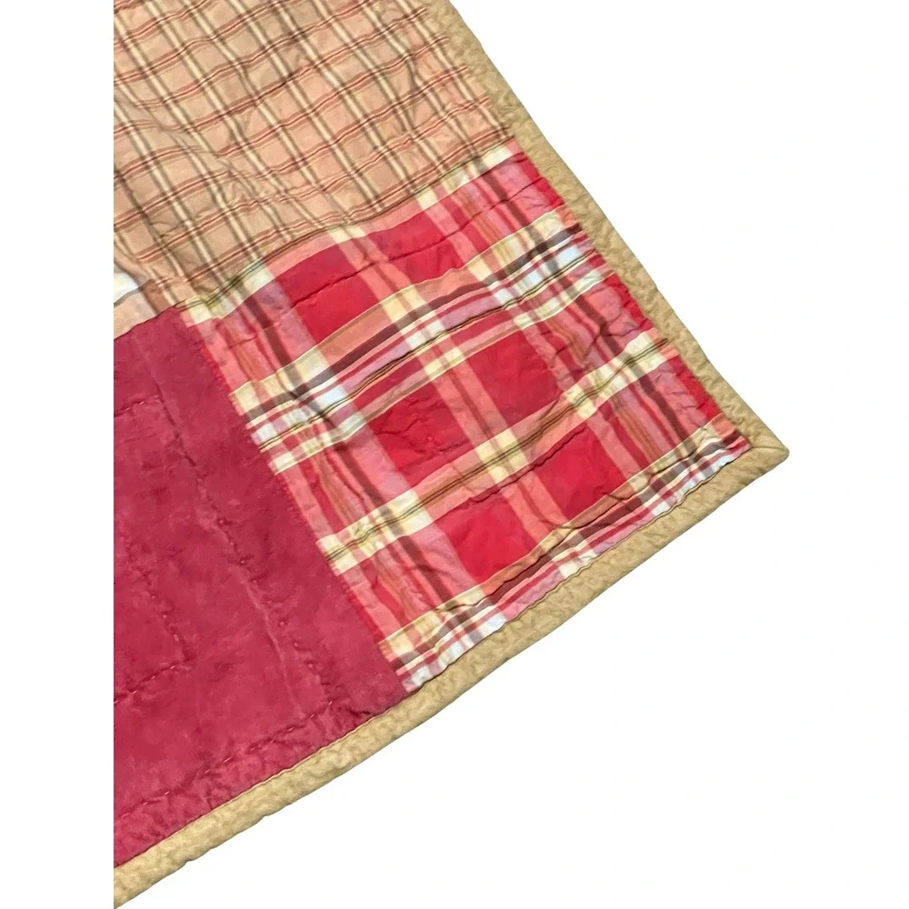 Vintage Woolrich Kids Cabin Quilt | Bear Patchwork | Rustic Lodge Twin Bedding